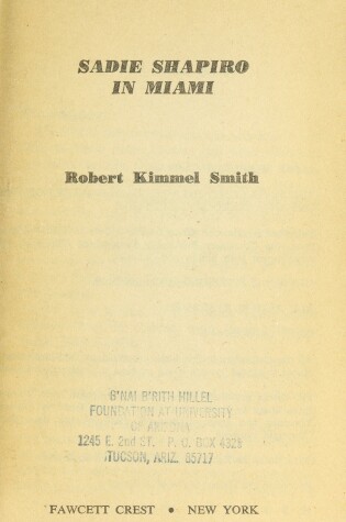 Cover of S Shapiro in Miami