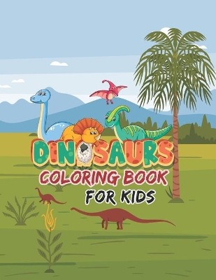 Book cover for Dinosaur Coloring Book