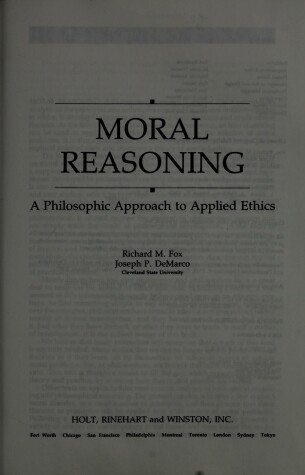 Book cover for Fox Moral Reasoning Kip