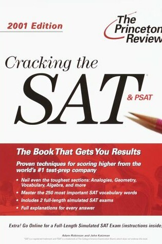 Cover of Cracking the SAT, 2001 Edition