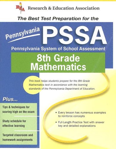 Book cover for PSSA-Pennsylvania System of School Assessment 8th Grade Mathematics
