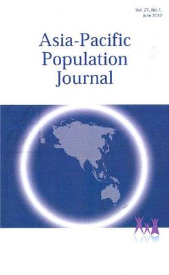 Book cover for Asia-Pacific Population Journal, 2012