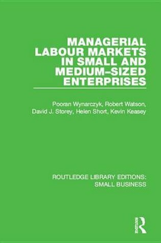 Cover of Managerial Labour Markets in Small and Medium-Sized Enterprises