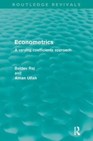 Cover of Econometrics (Routledge Revivals)