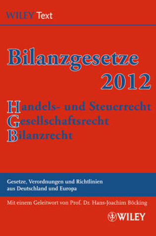 Cover of Bilanzgesetze 2012