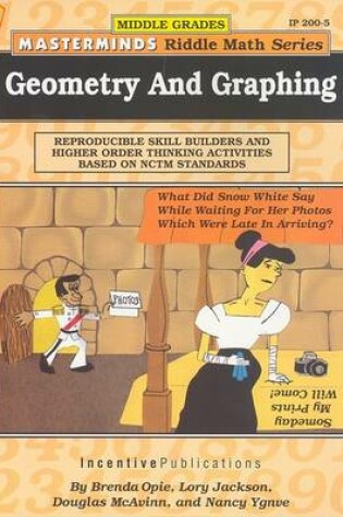 Cover of Masterminds Riddle Math for Middle Grades: Geometry and Graphing