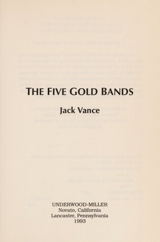 Cover of Five Gold Bands