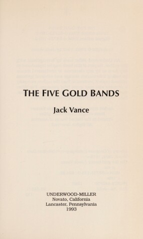Cover of Five Gold Bands