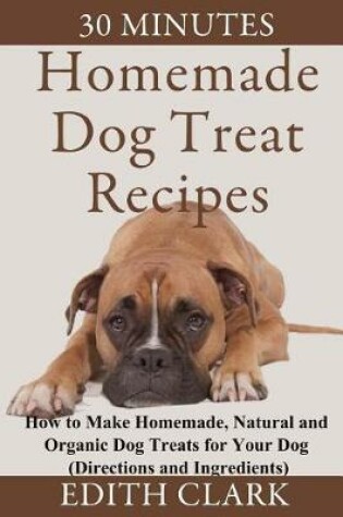 Cover of 30 Minutes Homemade Dog Treat Recipes