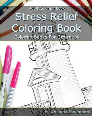 Book cover for Stress Relief Coloring Book