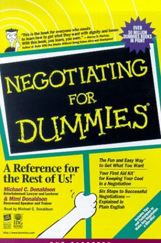 Cover of Negotiating for Dummies