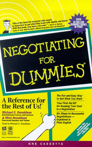 Book cover for Negotiating for Dummies