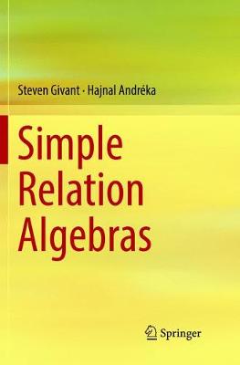 Book cover for Simple Relation Algebras