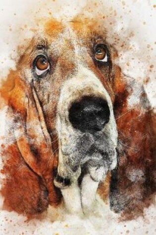 Cover of A Bassett Hound Dog Illustration Art Journal