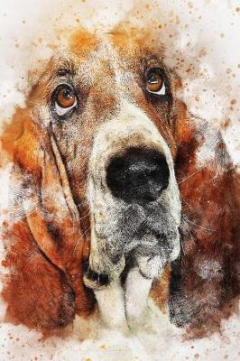 Book cover for A Bassett Hound Dog Illustration Art Journal