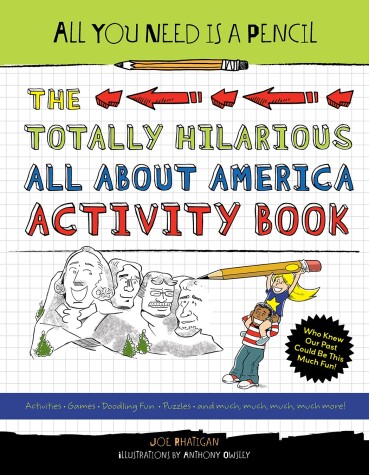 Book cover for The Totally Hilarious All About America Activity Book