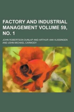 Cover of Factory and Industrial Management Volume 59, No. 1