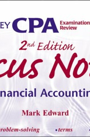 Cover of Wiley CPA Examination Review Focus Notes