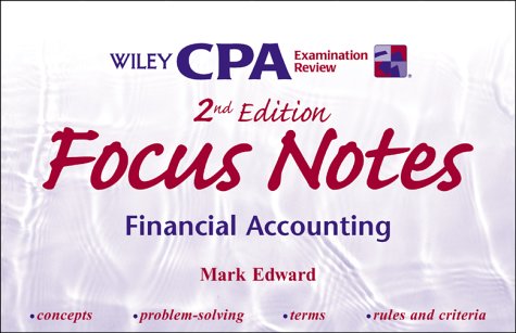 Cover of Wiley CPA Examination Review Focus Notes