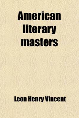 Book cover for American Literary Masters