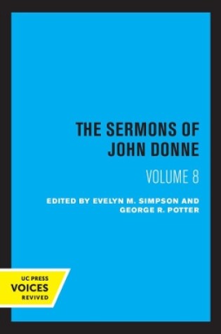 Cover of The Sermons of John Donne, Volume VIII