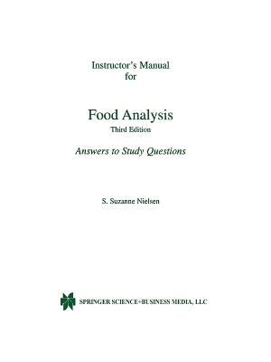 Cover of Food Analysis