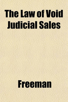 Book cover for The Law of Void Judicial Sales