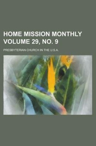 Cover of Home Mission Monthly Volume 29, No. 9