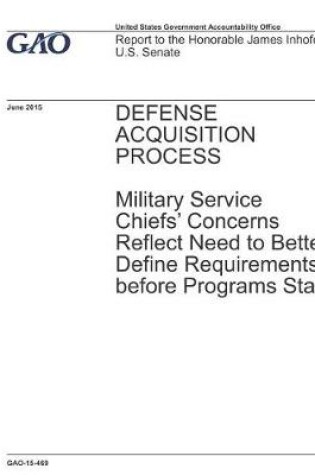 Cover of Defense Acquisition Process