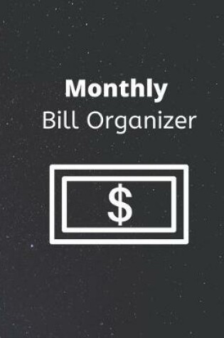 Cover of Monthly Bill Organizer