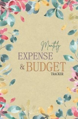 Cover of Monthly Expense and Budget Tracker