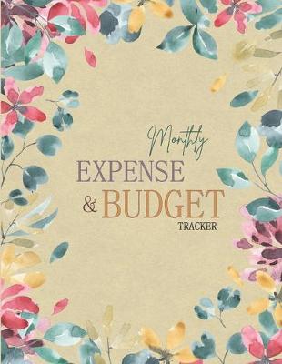 Book cover for Monthly Expense and Budget Tracker
