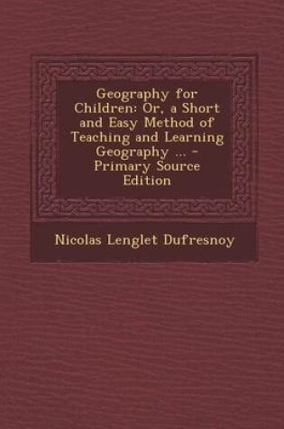 Cover of Geography for Children