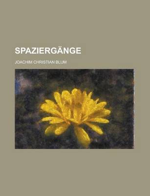 Book cover for Spaziergange