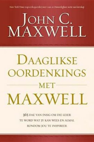 Cover of Daaglikse Oordenkings Met Maxwell