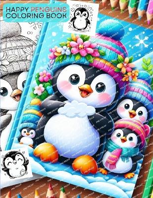 Cover of Happy Penguins Coloring Book