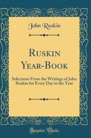 Cover of Ruskin Year-Book