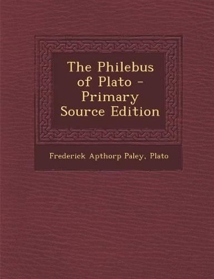 Book cover for The Philebus of Plato