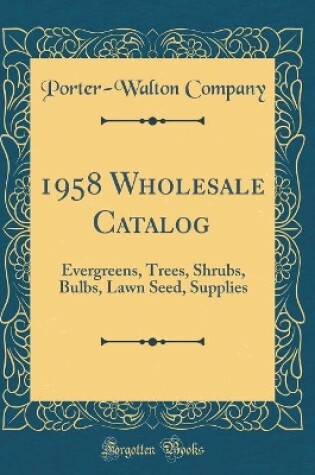 Cover of 1958 Wholesale Catalog