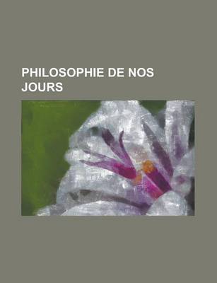 Book cover for Philosophie de Nos Jours