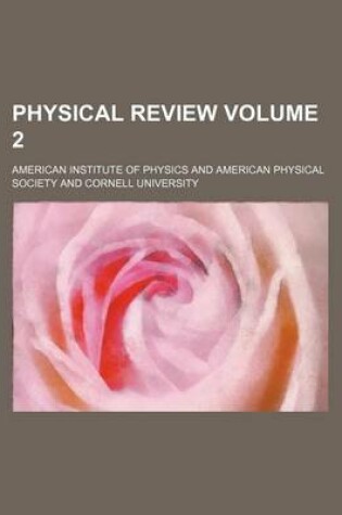 Cover of Physical Review Volume 2