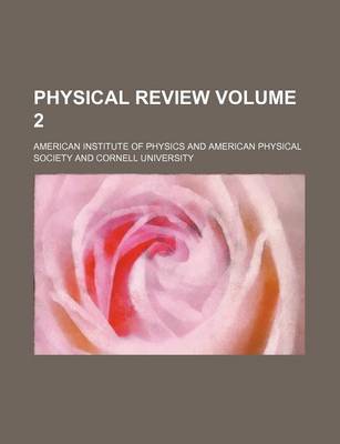 Book cover for Physical Review Volume 2