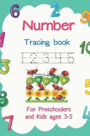 Cover of Number Tracing Book 12345 for Preschoolers and Kids Ages 3-5