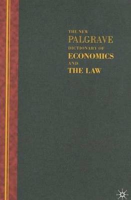 Book cover for The New Palgrave Dictionary of Economics and the Law