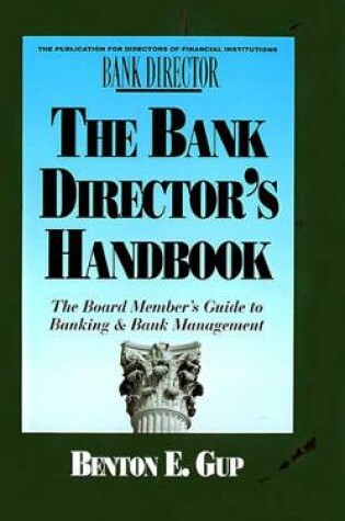 Cover of The Bank Director's Handbook
