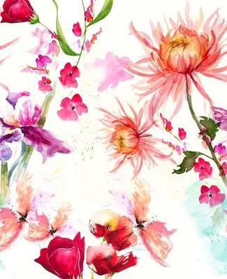 Book cover for Faded Floral Watercolor Notebook