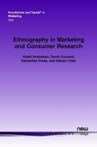 Cover of Ethnography in Marketing and Consumer Research