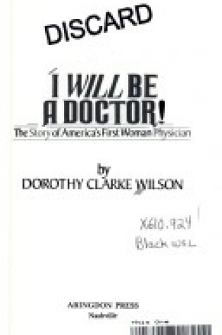 Cover of I Will be a Doctor