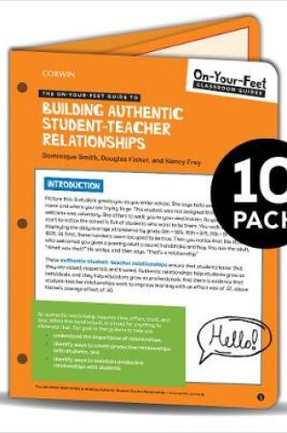 Cover of BUNDLE: Smith: The On-Your-Feet Guide to Building Authentic Student-Teacher Relationships: 10 Pack