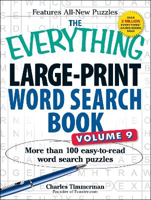 Cover of The Everything Large-Print Word Search Book, Volume 9